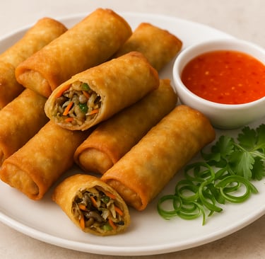 Oyster Mushroom Spring Roll