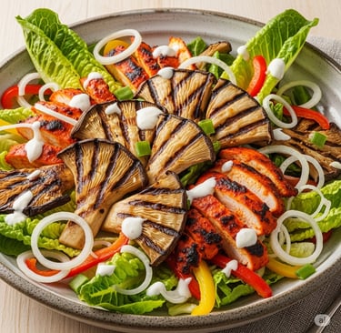 Tandoori Chicken & Oyster Mushroom Salad