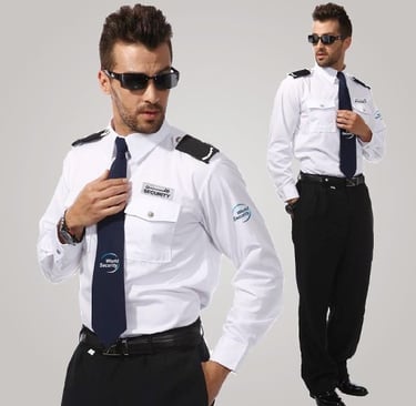Stylish Security Guard in his uniform