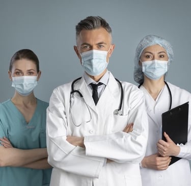 a group of doctors and nurse in Medical Uniform