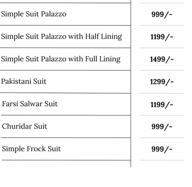 Ladies Tailoring Price