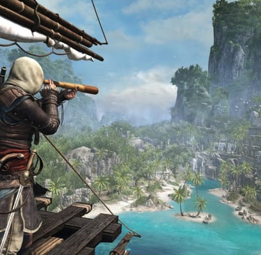 Screenshot da gameplay do jogo Assassin's Creed Black Flag