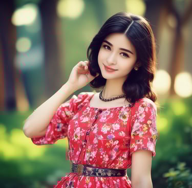 A soft focus image of skincare products arranged on a wooden surface. There is a white potted succulent plant, a jar of face cream labeled 'Oils of Life', a green bottle with a dropper from 'Tea', and a clear pump bottle labeled 'Chamomile'. A round cotton pad with a black smudge is also present.