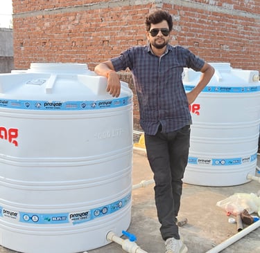 Water tank installation by plumber sonu