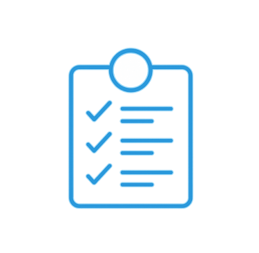Immagine vettoriale di una checklist di sicurezza di un tagliando