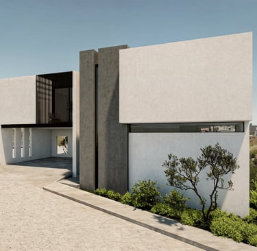 casa contemporanea de lujo y materiales de buena calidad