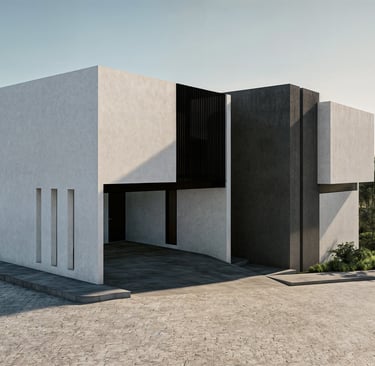casa minimalista en tepic nayarit con acero y concreto aparente