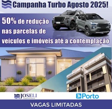 Consórcios Porto Seguro de veículos e imóveis com 50% de redução nas parcelas até a contemplação.