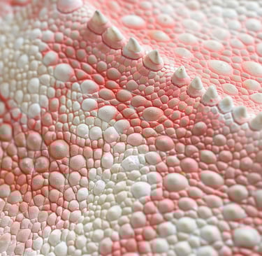 Peau de reptile pour l'eczéma