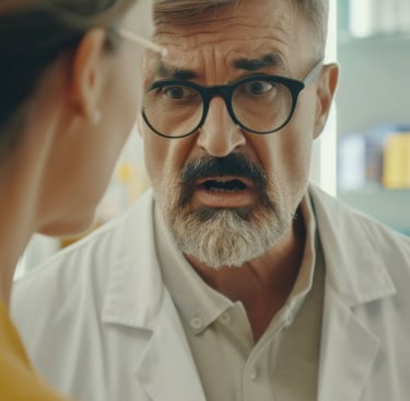 Docteur qui discute avec un patient