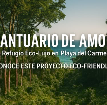 vista de selva y mar en Playa del Carmen, invitando a conocer un proyecto eco-friendly.