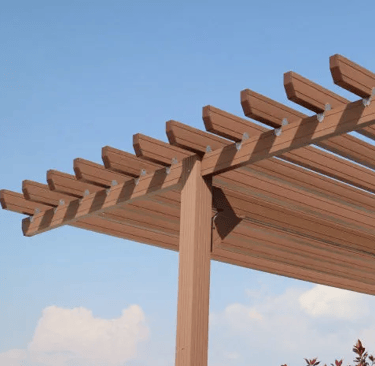 Pérgola de madera para terrazas