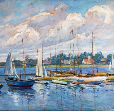 Амшей Нюренберг (1887-1979), «Яхти», 1955