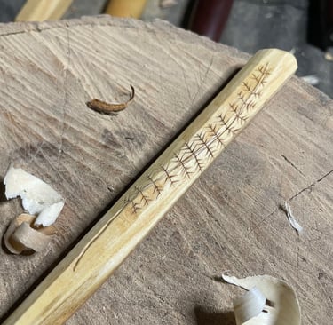 Kolorosing on spoon fern