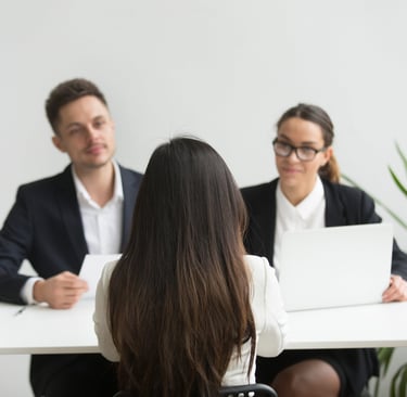 Job interview at Naukri Expert recruitment agency
