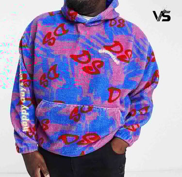 sherpa fleece hoodie
