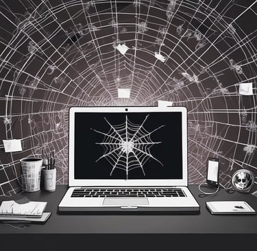 uma tela de laptop com uma tela de laptop quebrada
