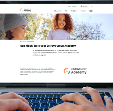 laptop mock-up voor nieuwe webteksten