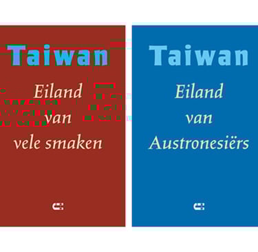 covers van 'Taiwan - Eiland van vele smaken' en 'Taiwan - Eiland van Austronesiërs'