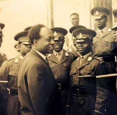President Kwame Nkrumah before he was overthrown.