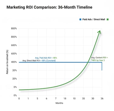 Content ROI vs paid ads