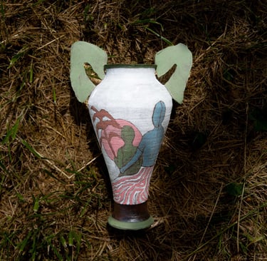 Vase céramique illustration 