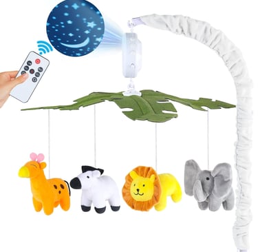 jungle animal baby mobile