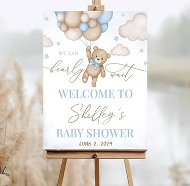 baby shower welcome sign