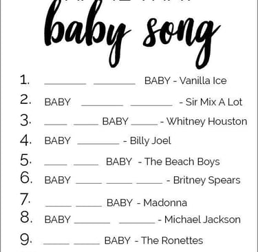 baby song game list