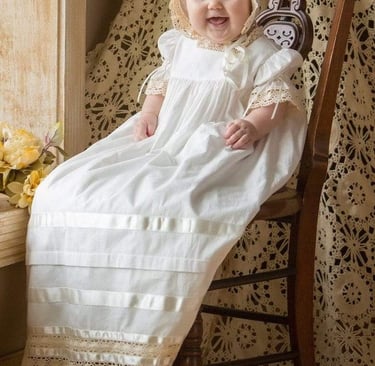 white christening gown