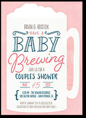 coed baby shower invitation