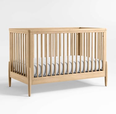 wooden baby crib