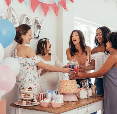 modern baby shower