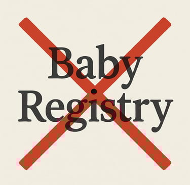 Not using a baby registry