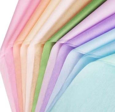 pastel tissue wrapping paper