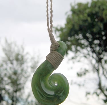 ancient greenstone pendant