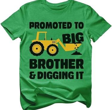 Promoted to Big Brother & Digging It Shirt 