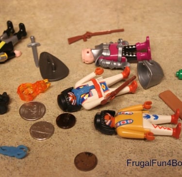 miscellaneous small toys that are a chocking hazard