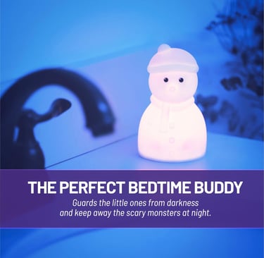 Portable snowman night light