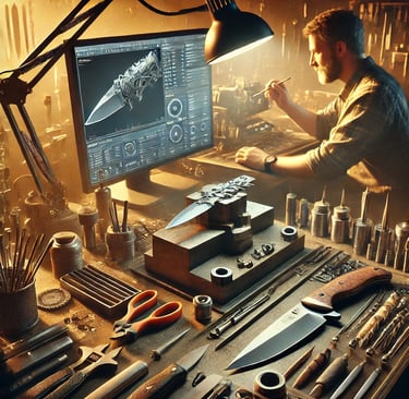 knifemaker using AI Artificial Intelligence