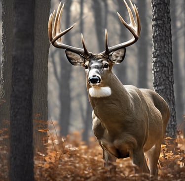 large white tail buck deer