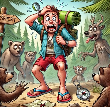 1. Bring Nothing Useful đ§ The great outdoors, unlike your bedroom or local library, does not come equipped with instructions