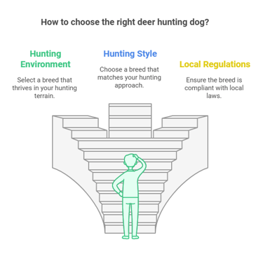 infographic on selecting the best hunting dog for deer