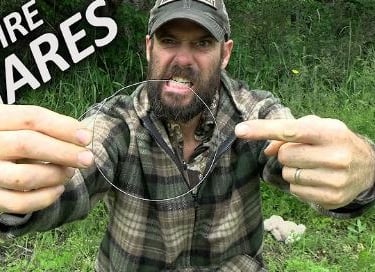 youtube video thumbnail of how to snare small game