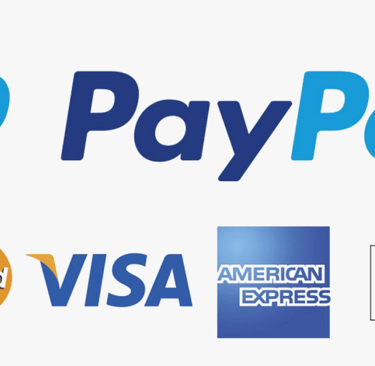 a group of credit cards with paypall