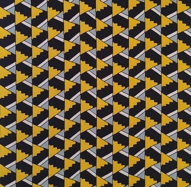 Geometric Silk Printing Fabric