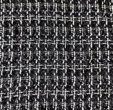 Chanel style fabrics, Yarn-dyed woollen tweed
