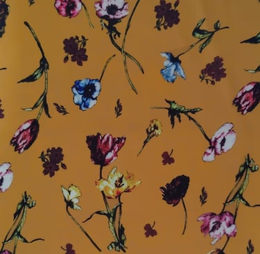 Floral Pattern Silk Printing Fabric