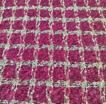 Chanel style fabrics, Yarn-dyed woollen tweed