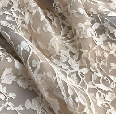 Etched-out fabric